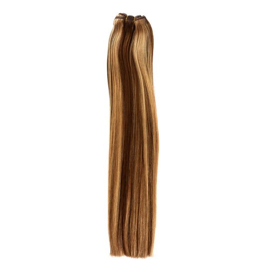 Hazelnut Brondie (#6/27) Remy Royale Double Drawn Weave Extensions