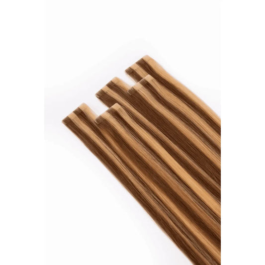 Hazelnut Brondie (#6/27) Remy Royale Invisible Tape In Hair Extensions