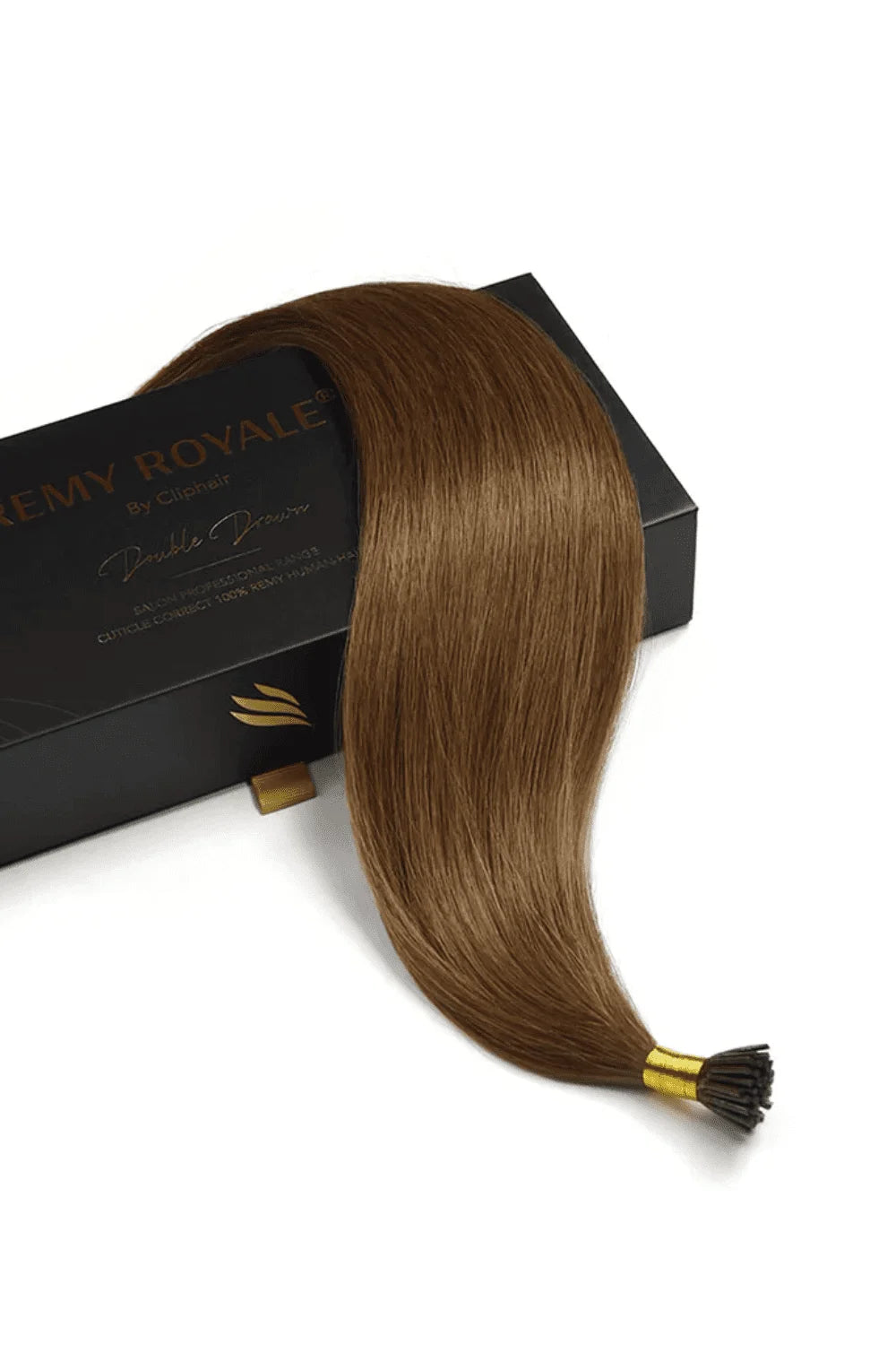 Chestnut Brown Remy I-Tip Hair Extensions Cliphair UK