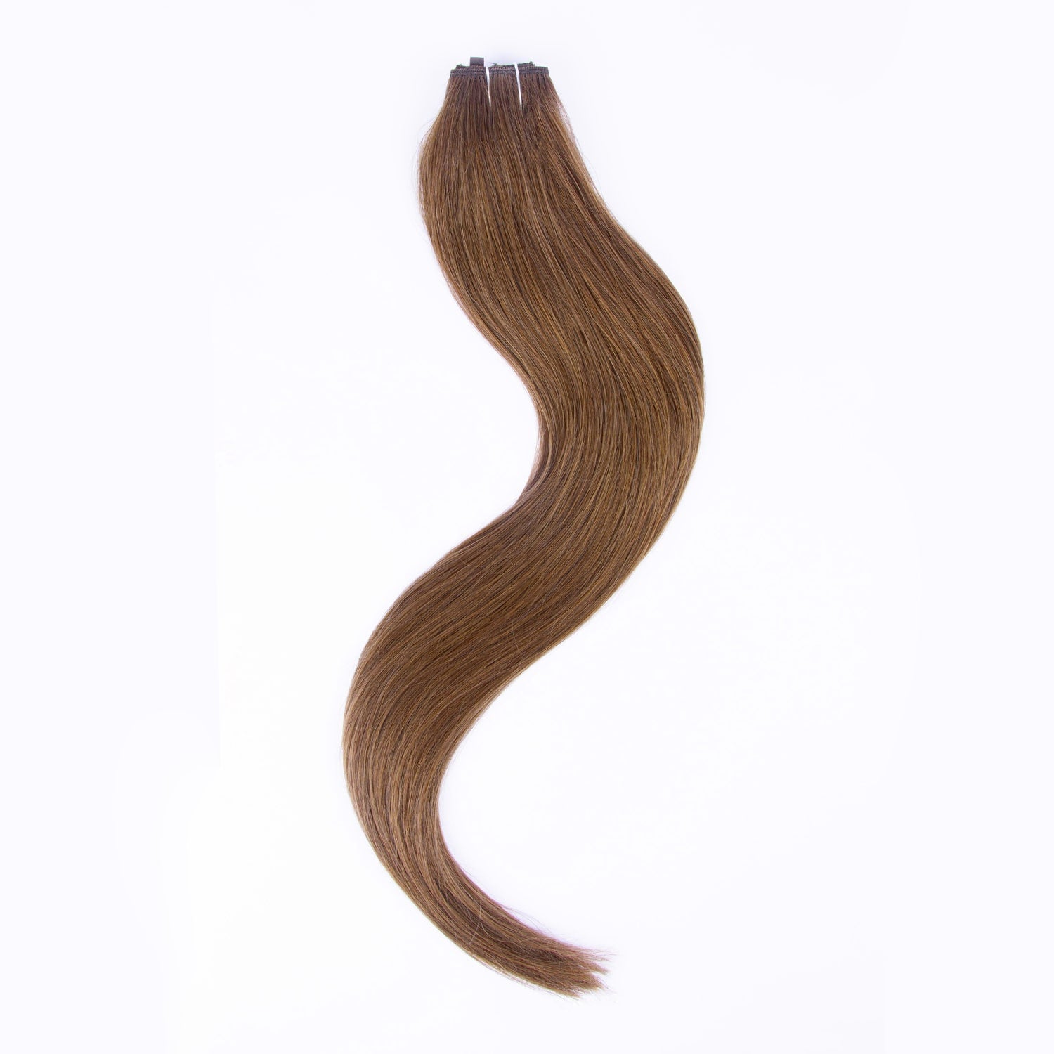 Light/Chestnut Brown (#6) Tape In Hair Extensions - Full hair extension