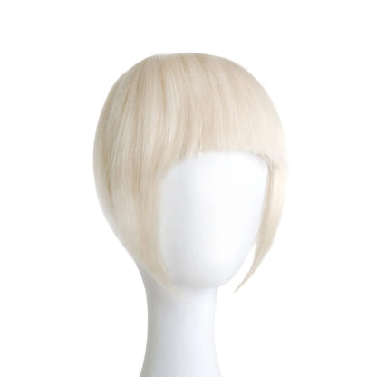 Lightest Blonde (#60) Fringe Hair Extension: Extension in a doll