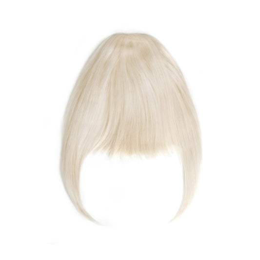 Lightest Blonde (#60) Fringe Hair Extension: Full extension