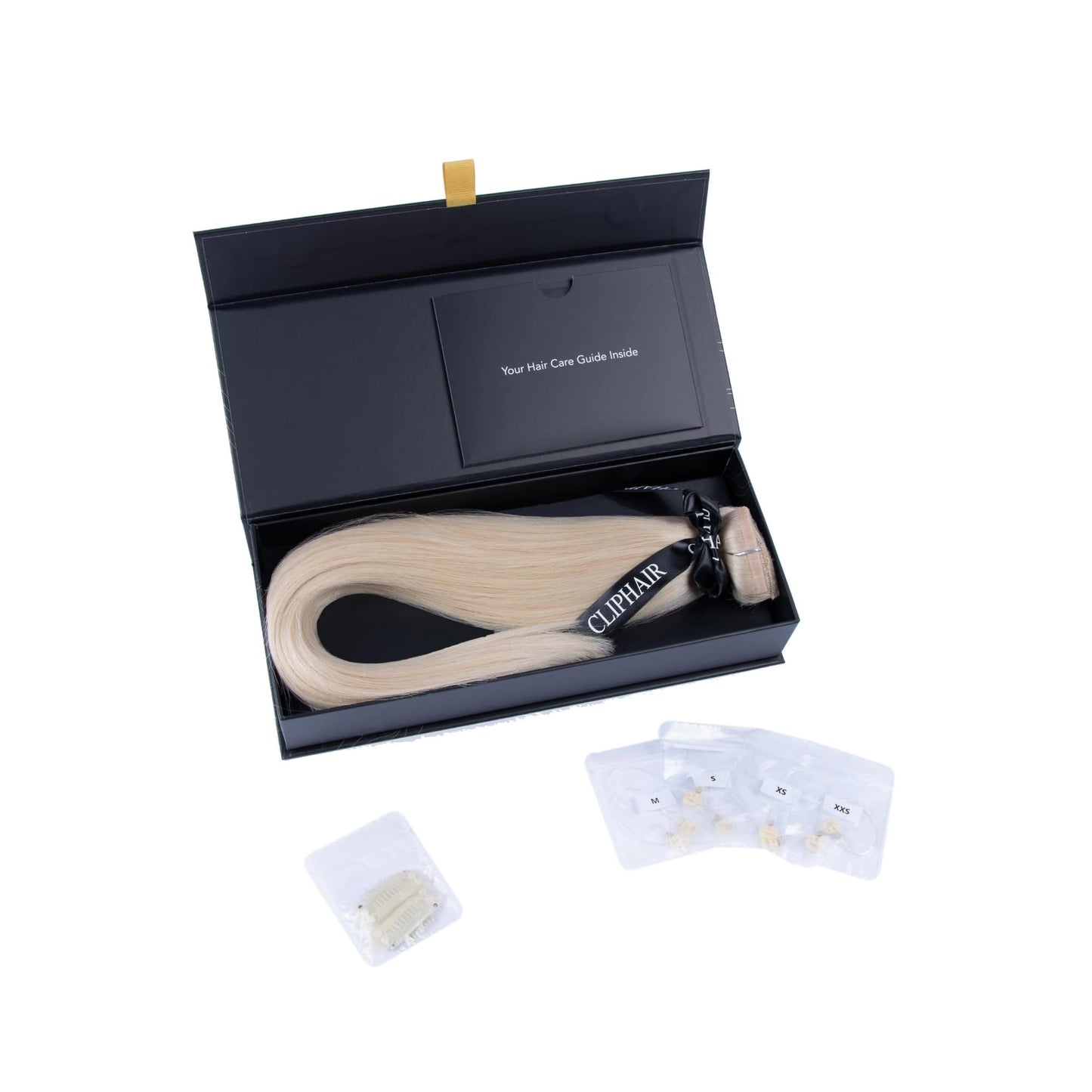 Lightest Blonde (#60) Halo Hair Extensions Box Content