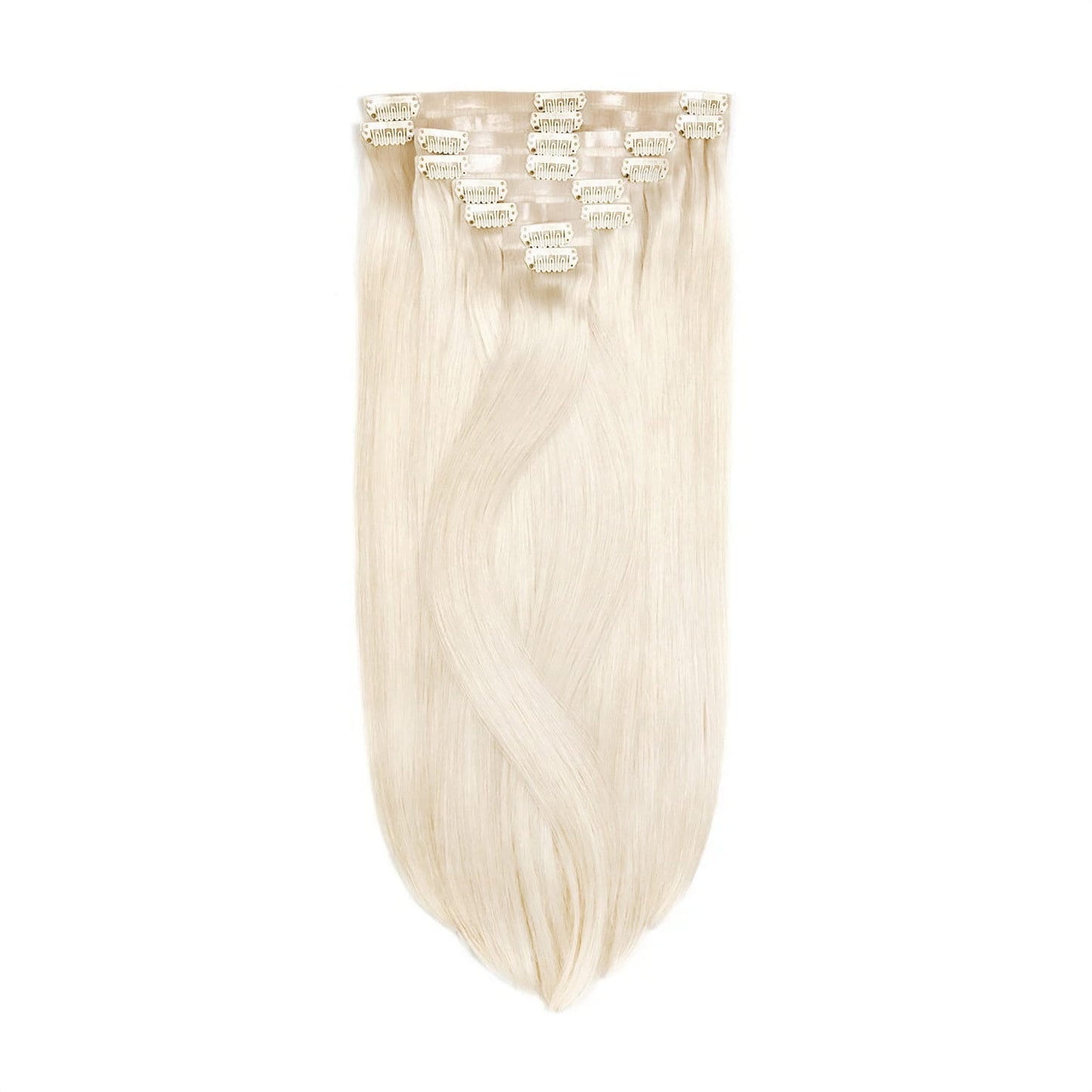 Lightest Blonde (#60) Remy Royale Seamless Hair Extensions : Full extension