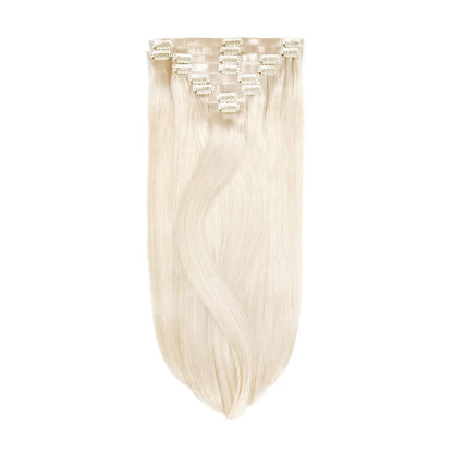 Lightest Blonde (#60) Remy Royale Seamless Hair Extensions : Full extension