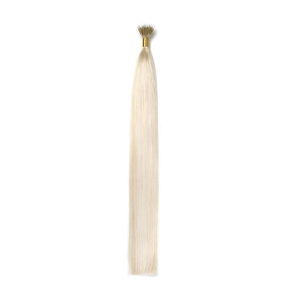 Lightest Blonde (#60) Remy Royale Nano Ring hair Extensions: Full extension