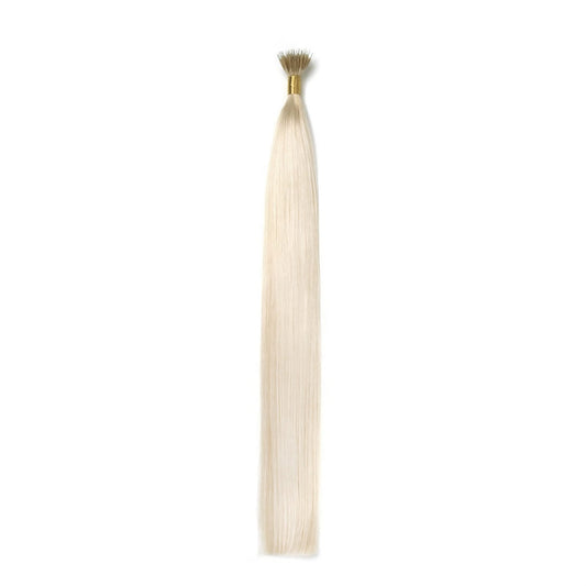 Lightest Blonde (#60) Remy Royale Nano Ring hair Extensions: Full extension