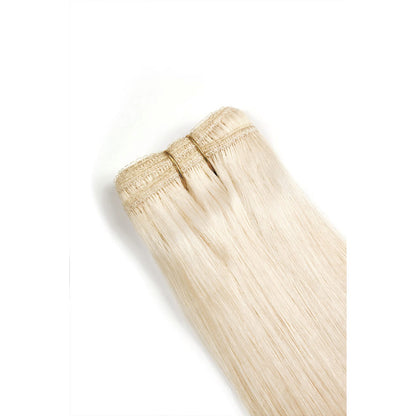 Lightest Blonde (#60) Remy Royale Hair Weft: Extension attachment method