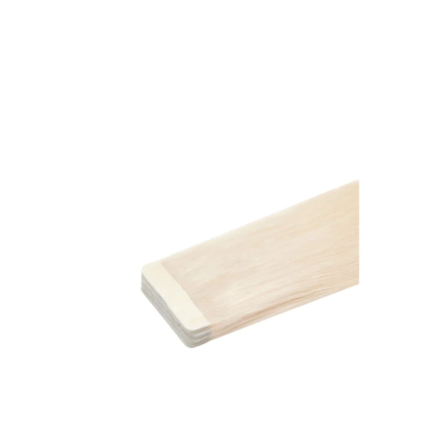 Lightest Blonde (#60) Remy Royale Tape In:  Extension close up