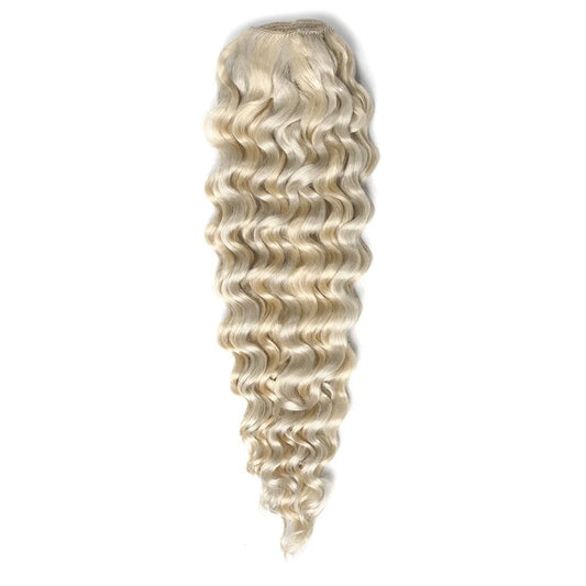 Curly Full Head Remy Clip in Human Hair Extensions - #60/SS