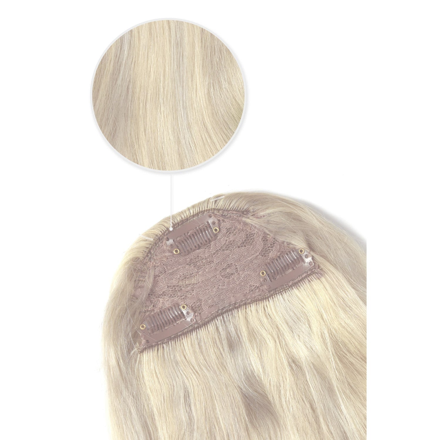 BlondeMe (#60/SS) Fringe Hair Extensions: attachment method