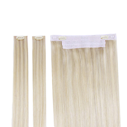 BlondeMe (#60/SS) Halo Hair Extensions: attachment method