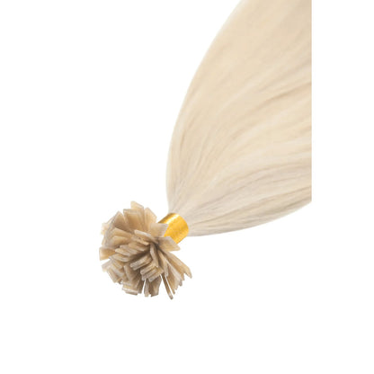 BlondeMe (#60/SS) Remy Royale Flat Tip Hair Extensions: attachment method