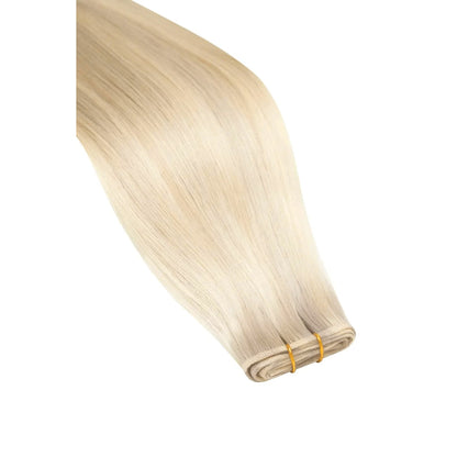 BlondeMe (#60/SS) Remy Royale Flat Weft Hair Extensions: close up