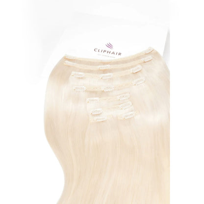 Lightest Blonde (#60) Ultra Volume Hair Extensions: Extension attachment method