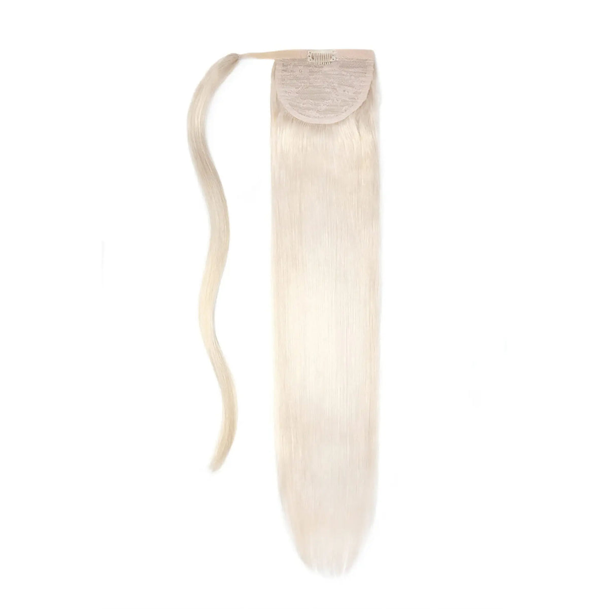 Lightest Blonde (#60) Straight Up Wrap Around Ponytail Extension