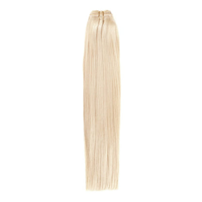 Bleach Blonde (#613) Remy Royale Hair Weft Extension: full extension