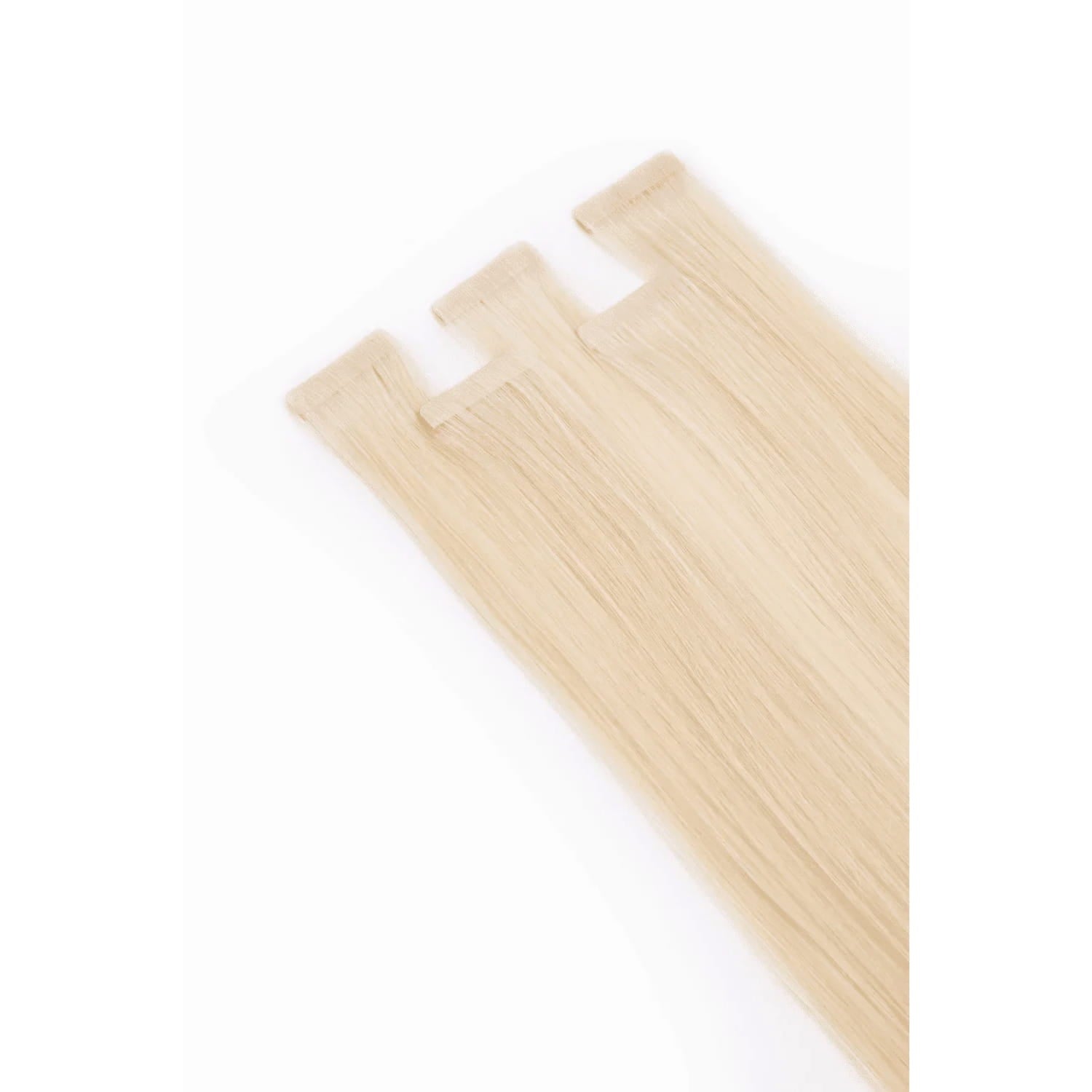 Bleach Blonde (#613) Remy Royale Invisible Tape In Hair Extension: attachment method