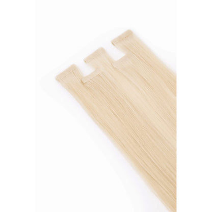 Bleach Blonde (#613) Remy Royale Invisible Tape In Hair Extension: attachment method