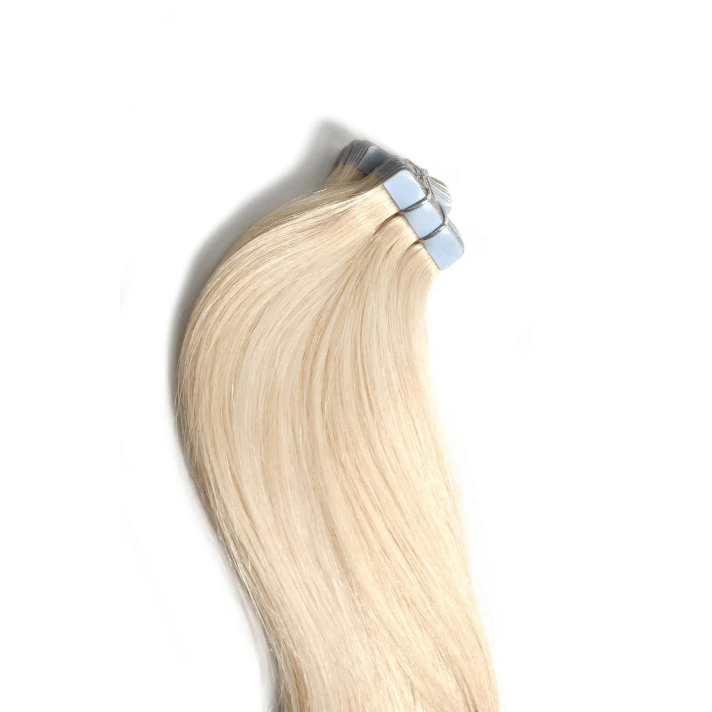 Bleach Blonde (#613) Tape In Hair Extensions: attachment method