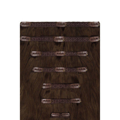 Mousey Brown (#6B) Double Weft Hair Extensions: extension attachment method