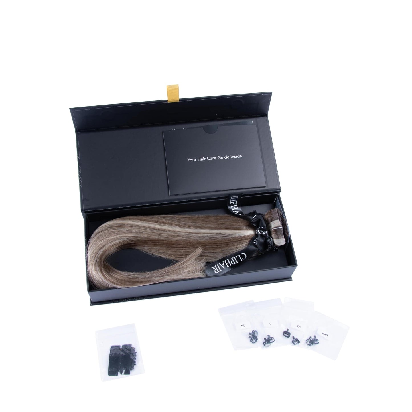 Oak Brondie Halo Hair Extensions Box Content