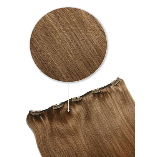 One Piece Top-Up Medium Ash Brown (#8): Attachment method