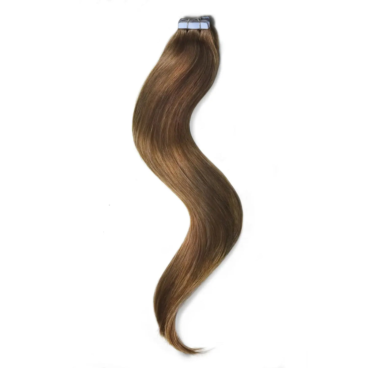 Medium Ash Brown (#8) Tape In Hair Extensions
