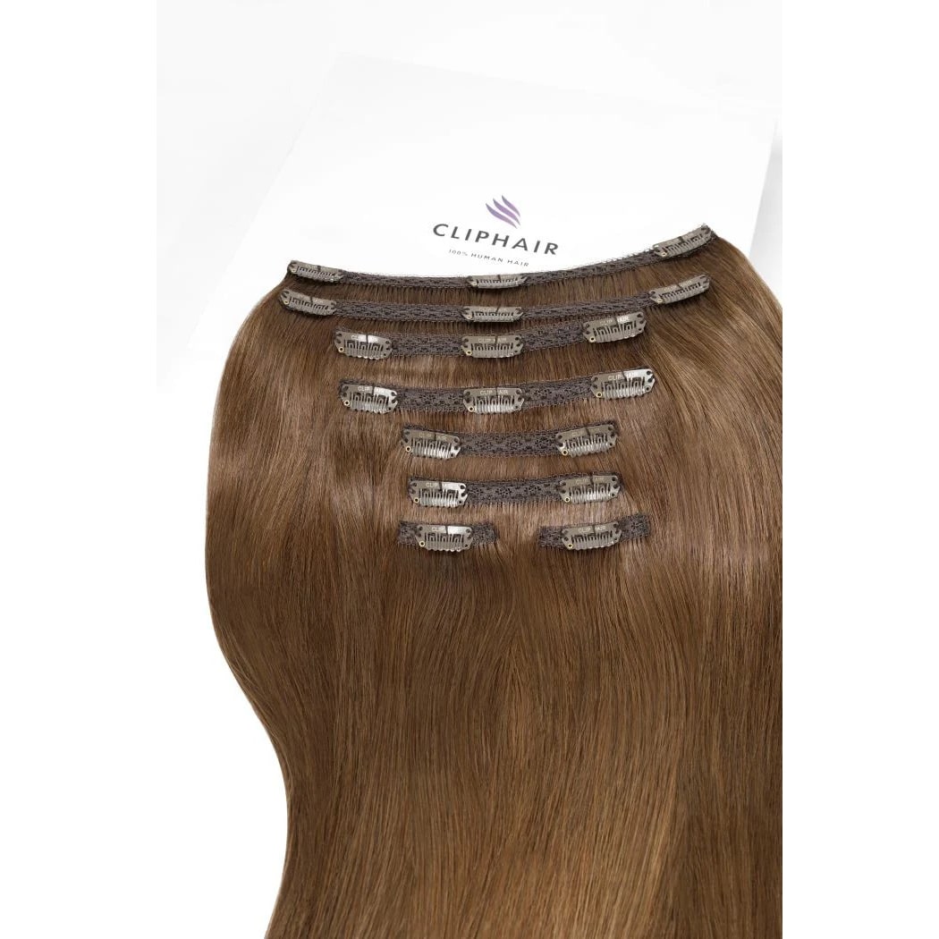 Ultra Volume Hair Extension Medium Ash Brown (#8): Attachment method