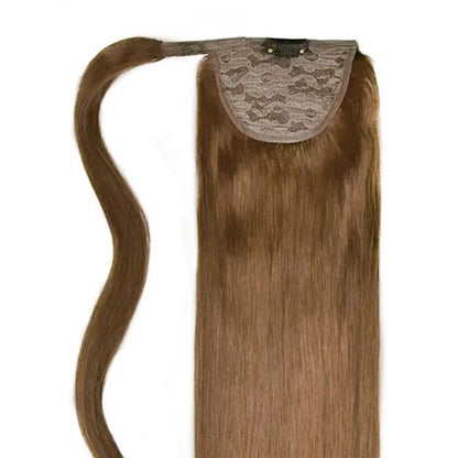 Wrap Around Ponytail Medium Ash Brown (#8): Attachment method