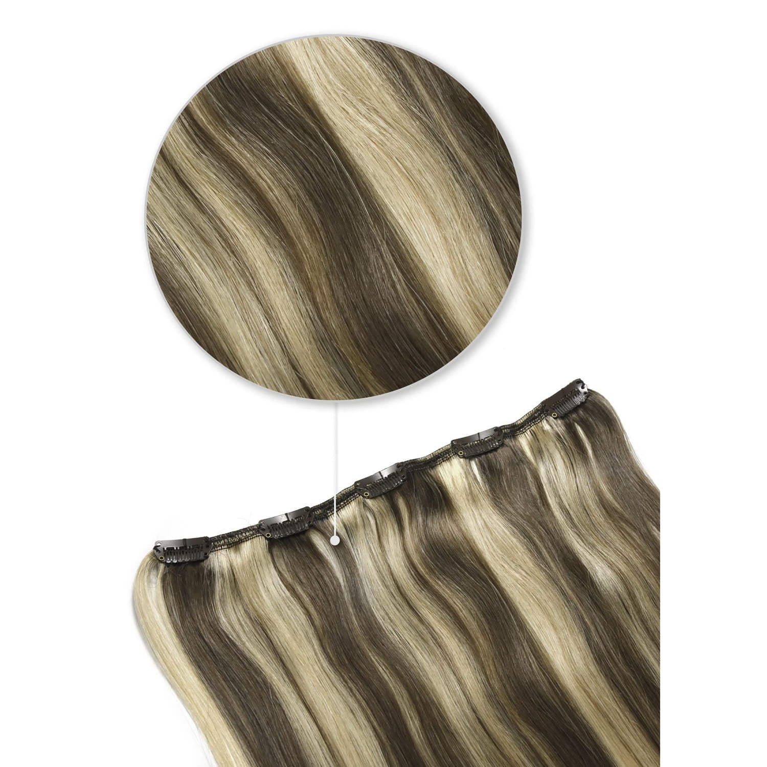Dirty Blonde One Piece Clip Hair Extensions