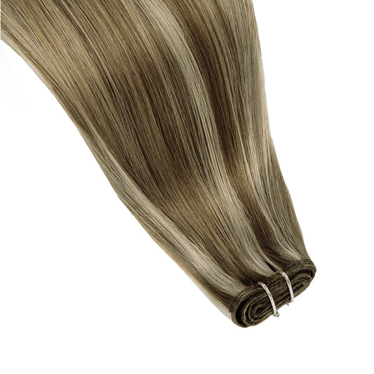 Dirty Blonde (#9/613) Remy Royale Flat Weft Hair Extensions