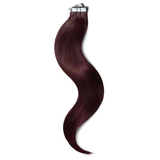 Mahogany Red (#99J) Tape In Hair Extensions