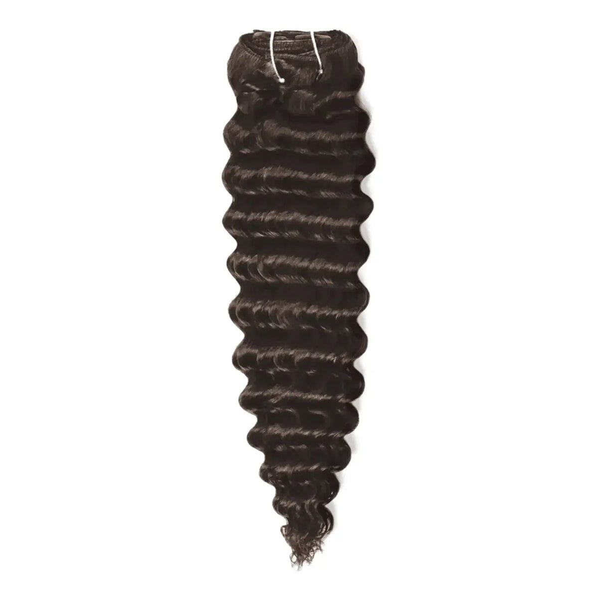 Dark Brown (#3) Curly Clip In Hair Extensions