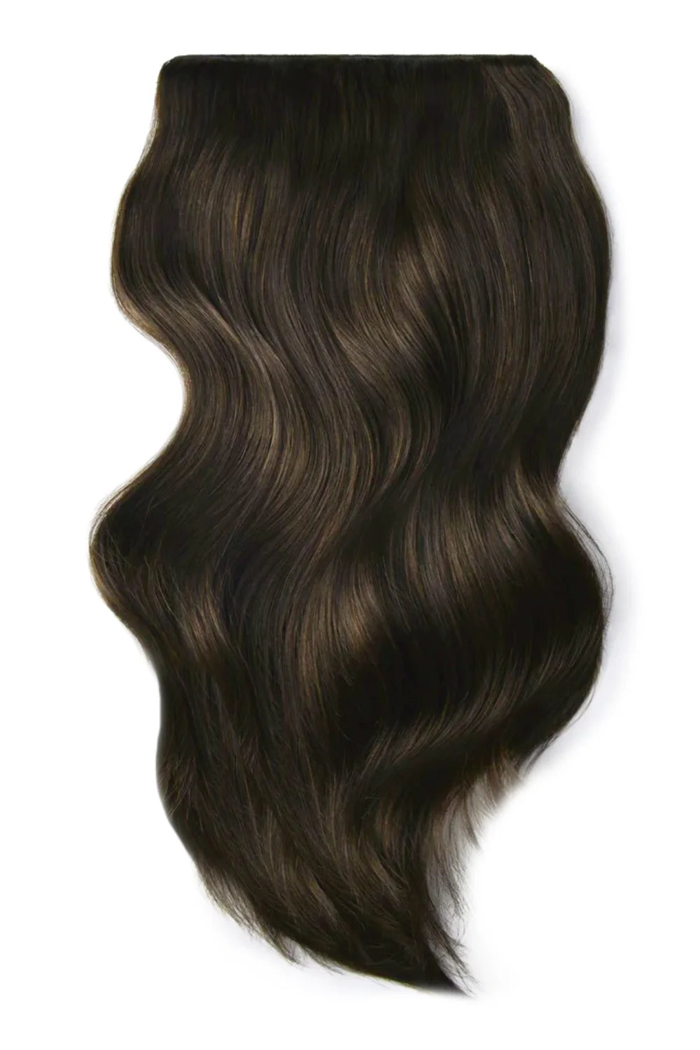 Dark Double Wefted Full Head Clip Hair Extensions