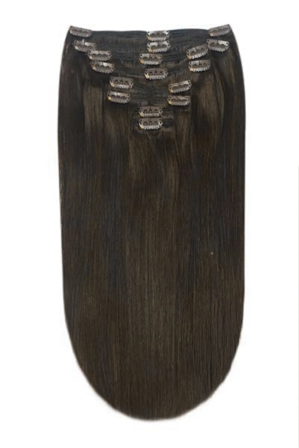 Dark Full Head Clip Hair Extensions