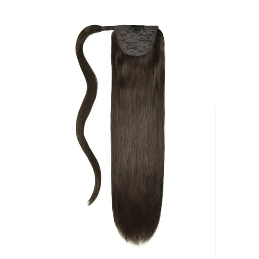 Dark Brown (#3) Straight Up Wrap Around Ponytail