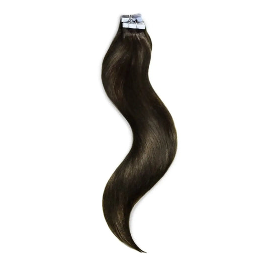 Dark Brown (#3) Tape In Hair Extensions