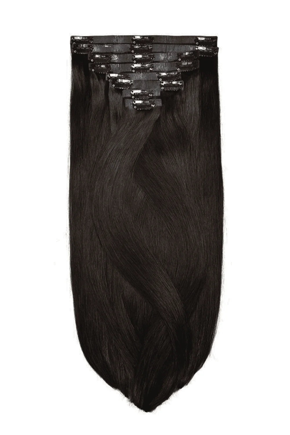 Darkest Double Drawn Seamless Clip Hair Extensions