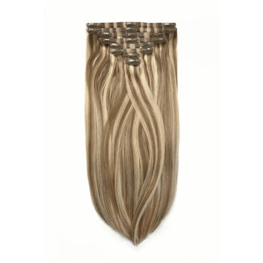 Iced Cappuccino (#14/22) Double Drawn Seamless Clip In Hair Extensions