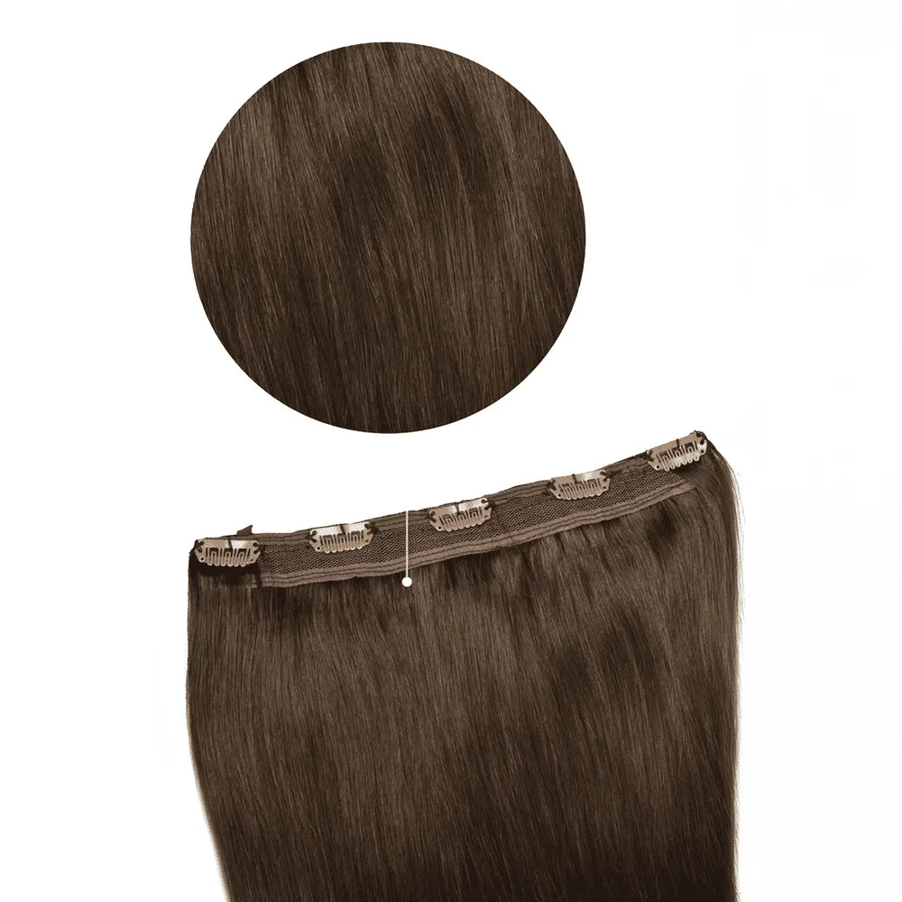 Medium Quad Weft Clip One Piece Hair Extensions