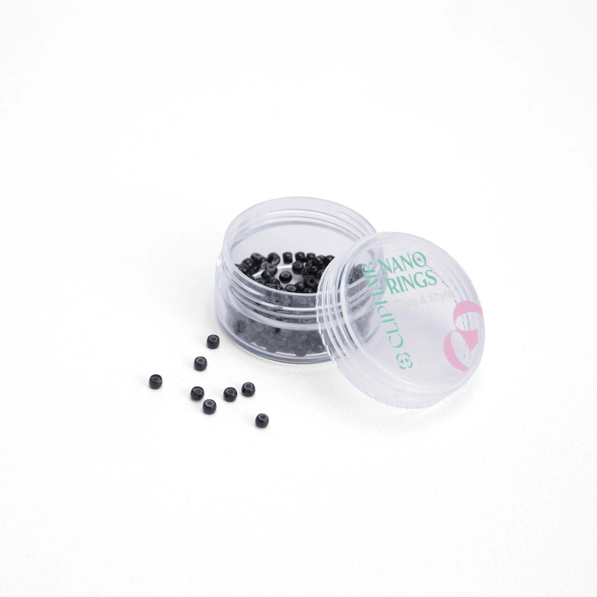 Silicone Lined Nano Rings/Beads - Black