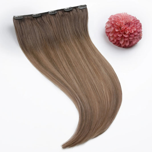 Soft Bronze Balayage One Piece Clip In Hair Extensions (Top-Up)