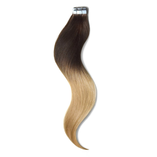 Chocolate Honey Ombre (#T4/27) Tape In Hair Extensions