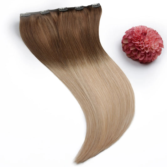 Toffee Honey Ombre (#T6/27) One Piece Clip In Hair Extensions (Top-Up)