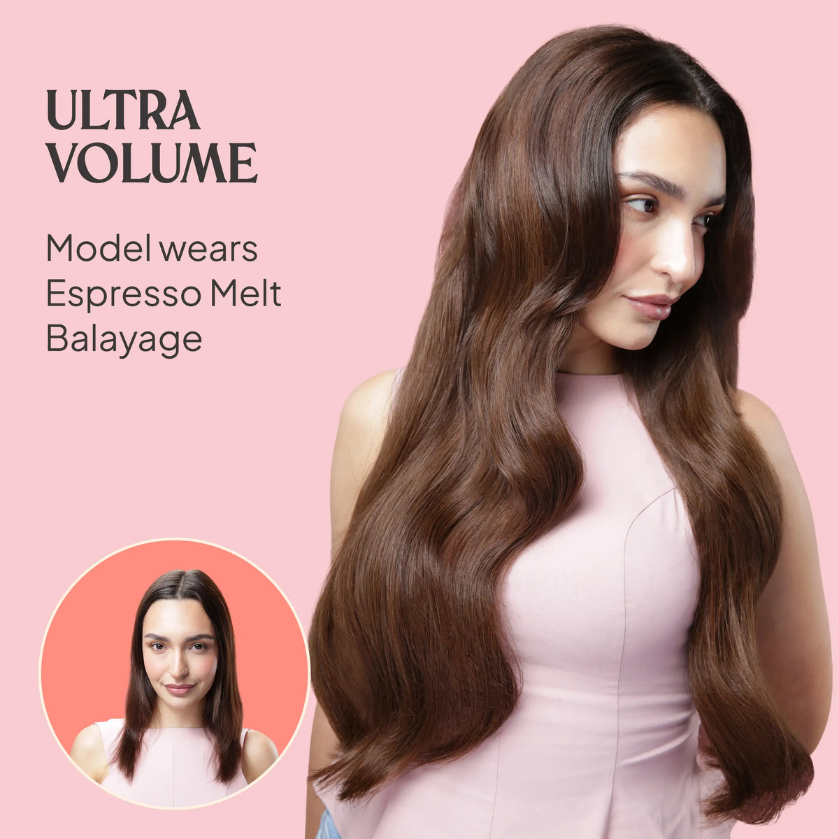 Autumn Spice (#30B) Ultra-Volume Clip In Full Head Set (240-300G) before and after