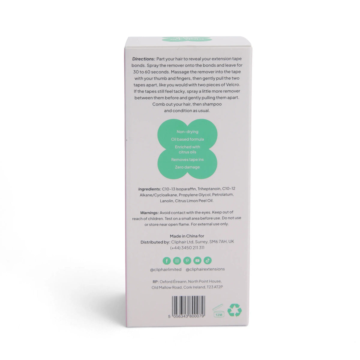 Tape In Hair Extensions Remover - back