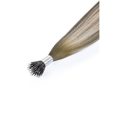 Ash Bronde Balayage Nano Ring Hair Extensions: extension attachment method
