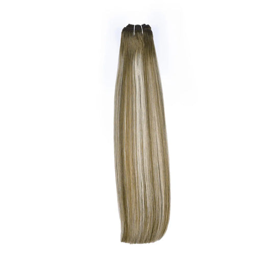 Remy Royale Double Drawn Human Hair Weft Weave Extensions - Ash Bronde Balayage