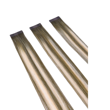 Ash Bronde Balayage Remy Royale Tape In Hair Extensions: extension attachment method